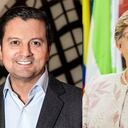 La directora del ICBF, Concha Baracaldo, y el senador por Cambio Radical David Luna.