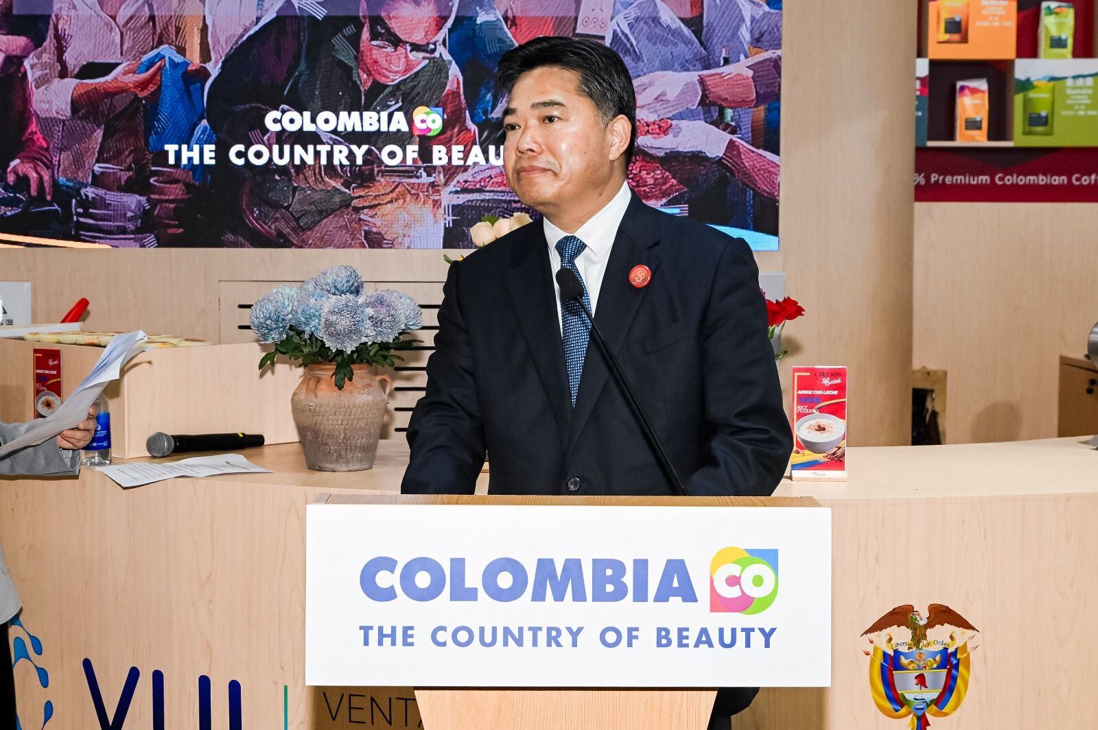 Sheng Qiuping, viceministro de Comercio de la República Popular China.