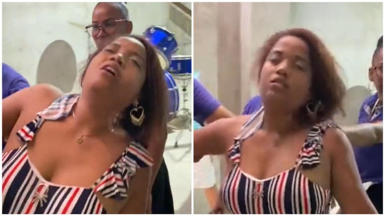 La mujer estuvo dentro de un templo religioso y recibió una "liberación".