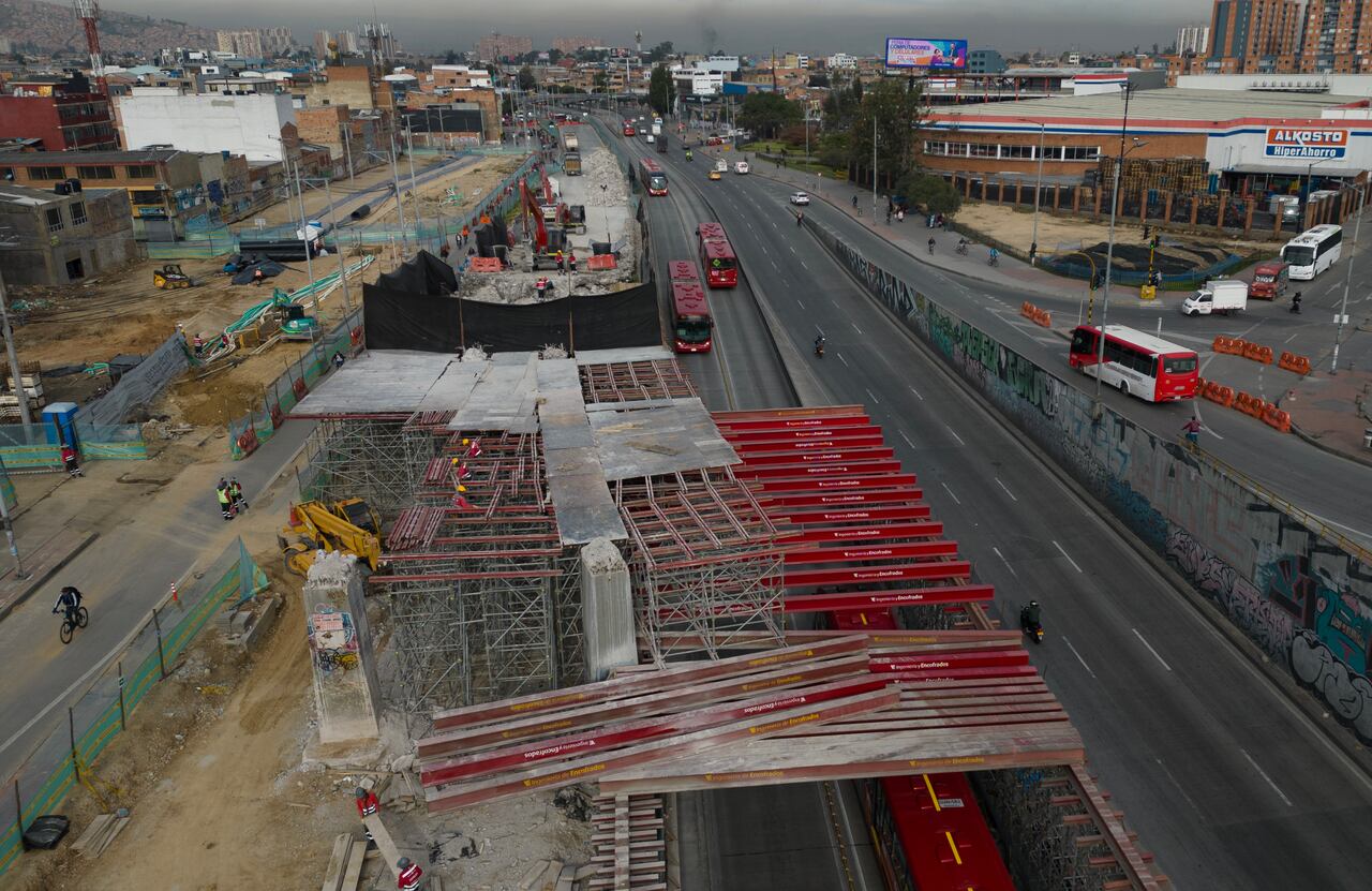 Sector Autopista Sur puente Venecia
Obras Bogotá Transmilenio avenida 68
Octubre 23 del 2023