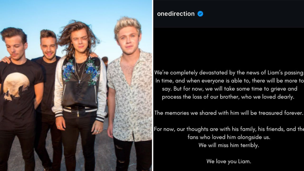 Mensaje de One DIrection por la muerte de Liam Payne