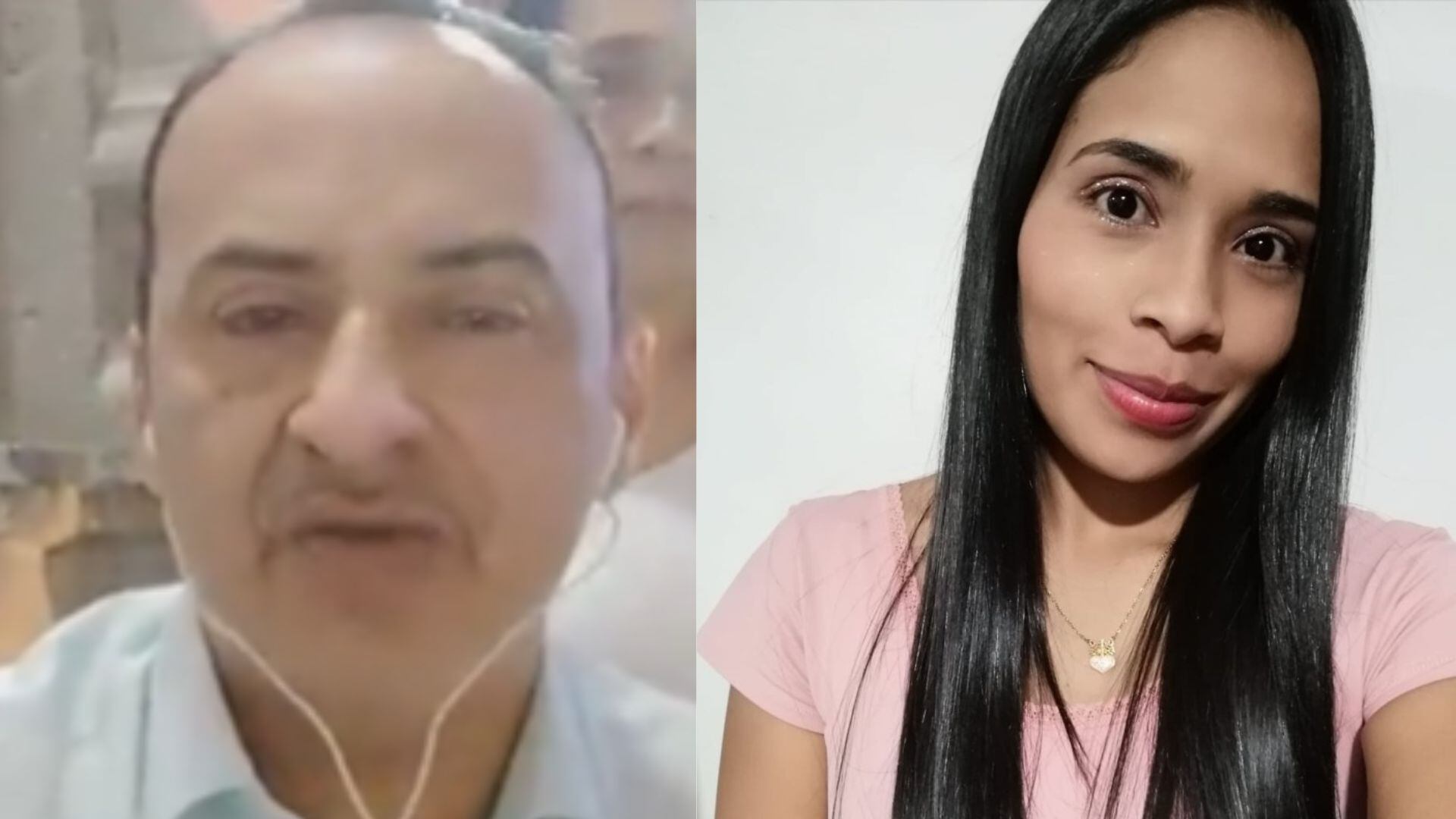 Guido Güengue y su hija Leidy Rocío Güengue, funcionaria de la Gobernación del Cauca secuestrada por las disidencias de las Farc.