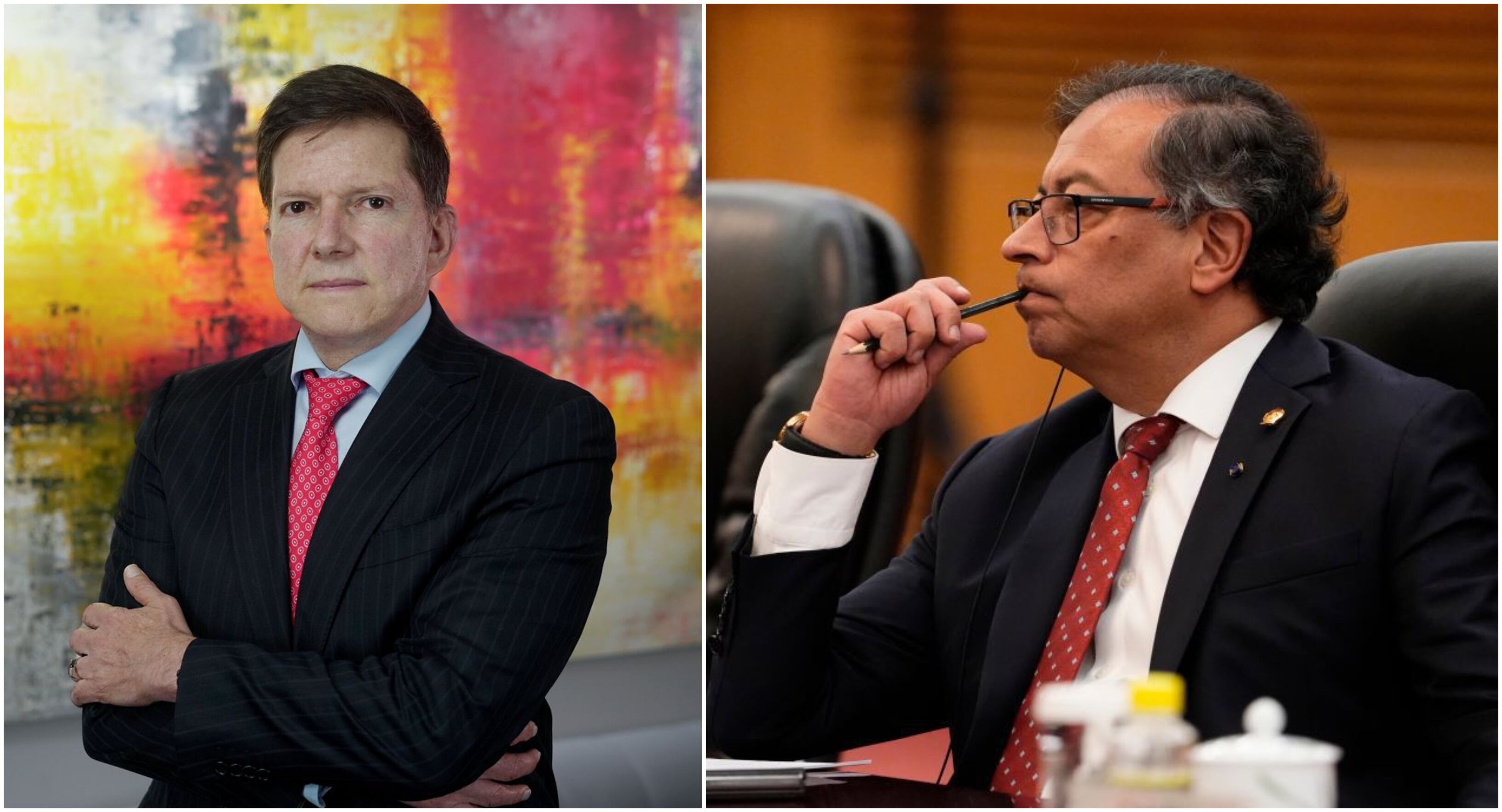 Exministro Wilson Ruiz y el presidente Gustavo Petro