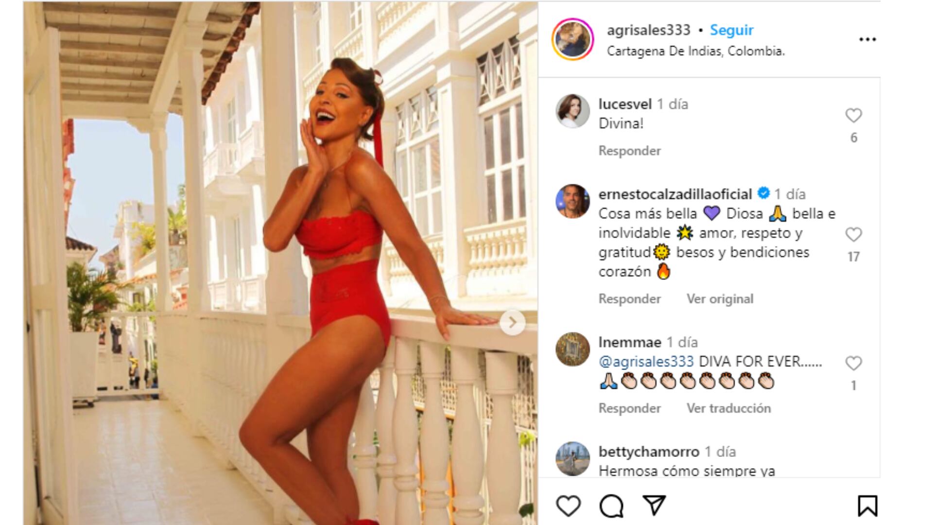 El comentario de Ernesto Calzadilla que ha dado especulaciones sobre un nuevo romance con Amparo Grisales.