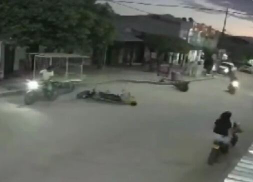 El motociclista no portaba los elementos de protección.