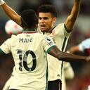 El colombiano disputó un total de 71 minutos este martes con Liverpool.