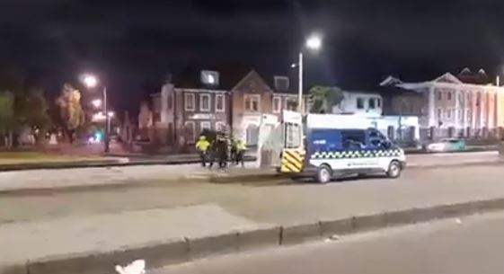 Fuga de presos en Teusaquillo en Bogotá. Las autoridades desplegaron un mega operativo.