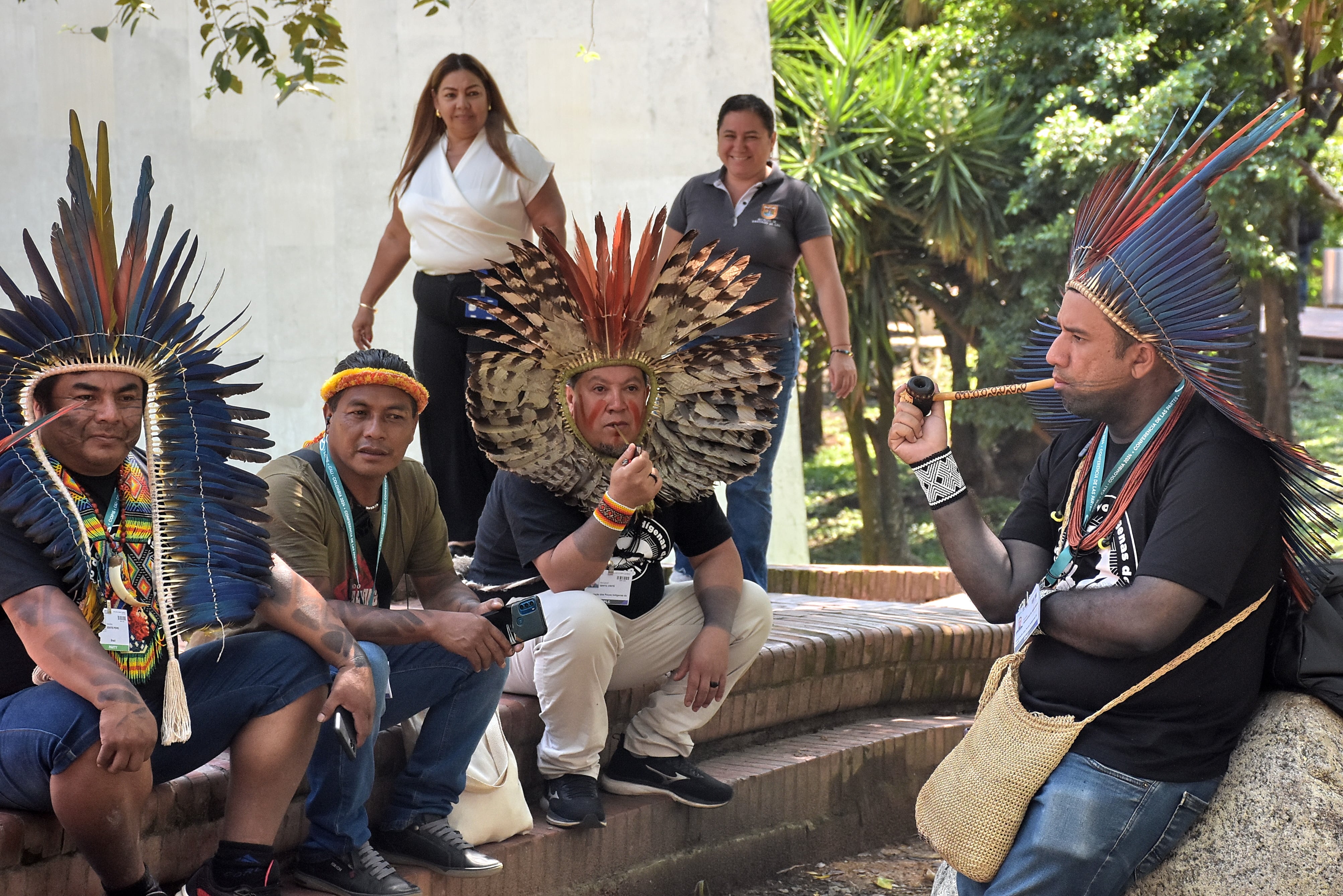 Apertura de la Maloka indígena en el parque de las piedras Zona Verde COP16