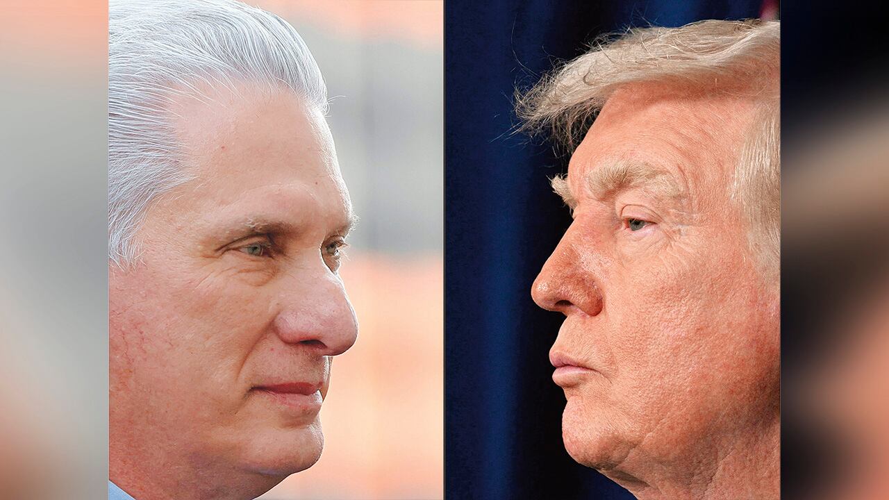 El presidente de Cuba, Miguel Díaz-Canel y el presidente de Estados Unidos, Donald Trump.