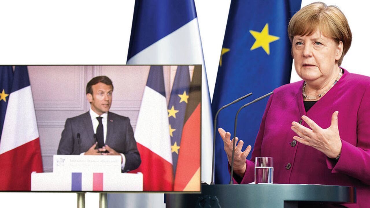 El plan de la Comisión Europea retoma la histórica propuesta de Macron y Merkel, quienes sorprendieron el 18 de mayo al sugerir 500.000 millones de euros de préstamos en los mercados de parte de la Unión Europea.