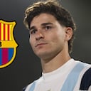 Julián Álvarez, delantero del Atlético de Madrid, está en la órbita del Barcelona.