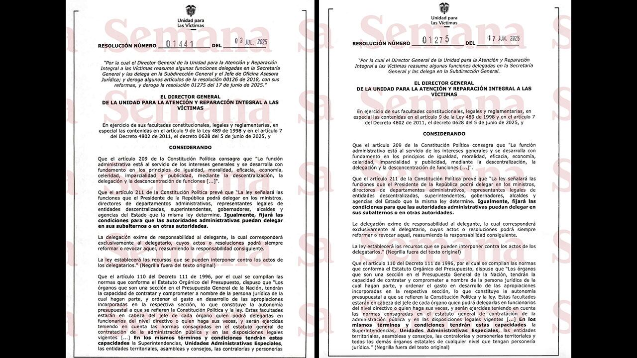 Una de las situaciones que causa preocupación en la Unidad para las Víctimas tiene que ver con una serie de resoluciones que emitió el director general, Adith Romero, para tener el control absoluto de las finanzas.