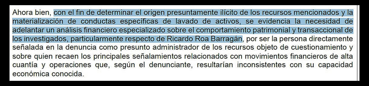 Ricardo Roa, acorralado.