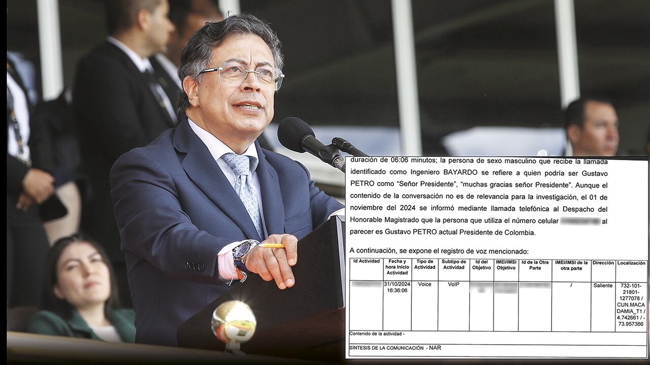 En las escuchas habría resultado interceptada una línea usada por el presidente Gustavo Petro, pero que estaba a nombre de Jaime Ramírez Cobo.  