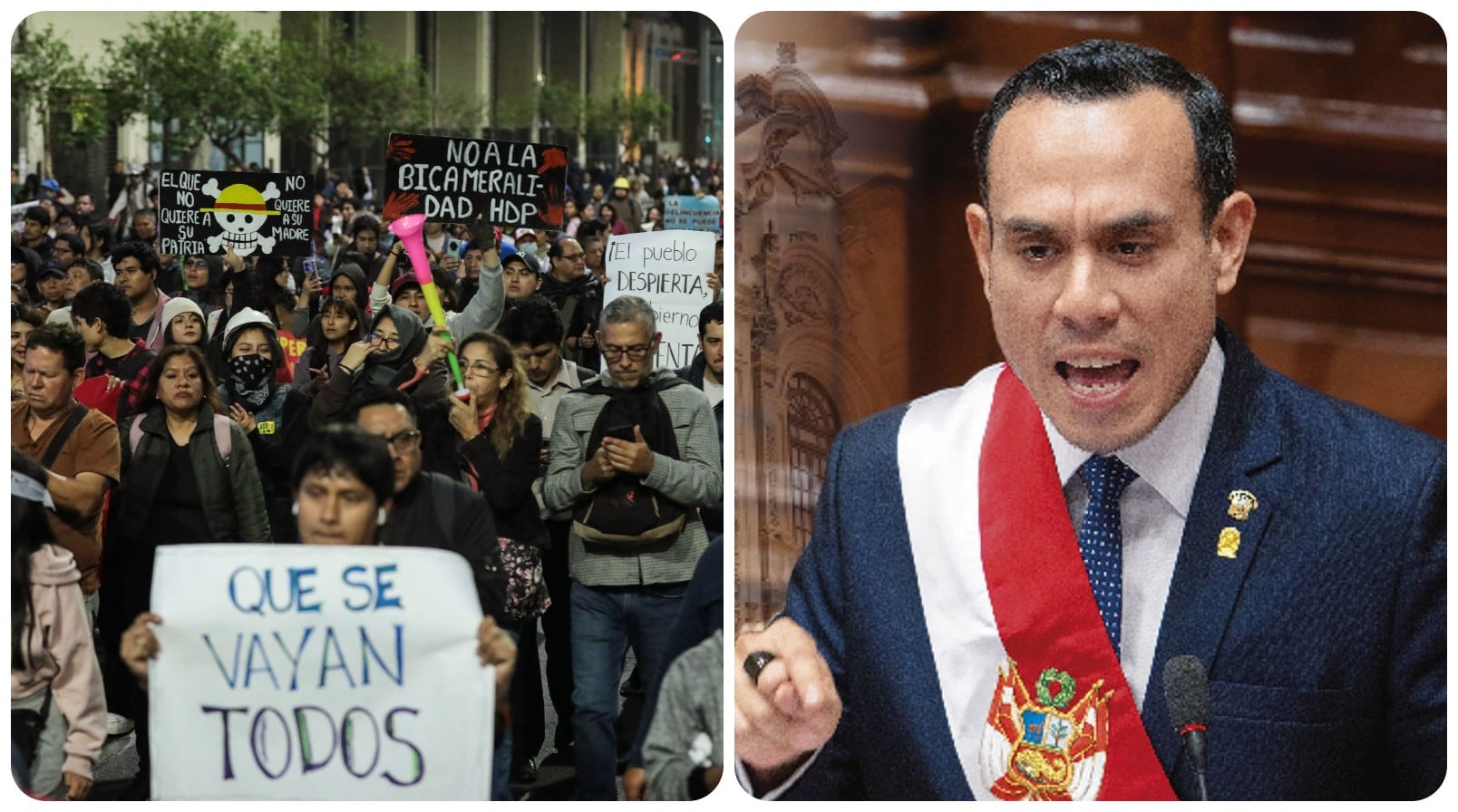 Protestas en Perú. José Jerí rechaza renunciar.