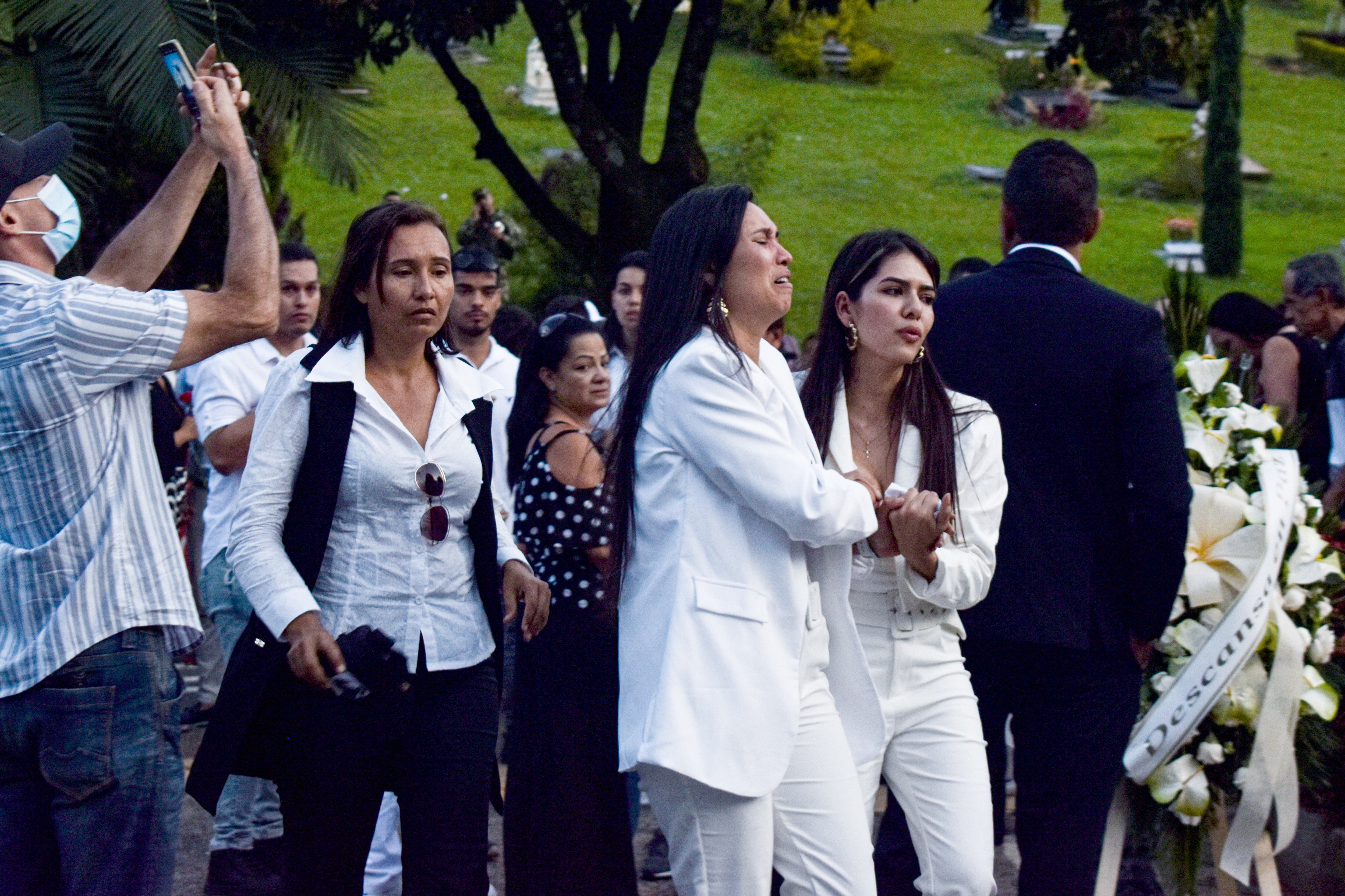 Johana Vargas, Exequias Darío Gómez