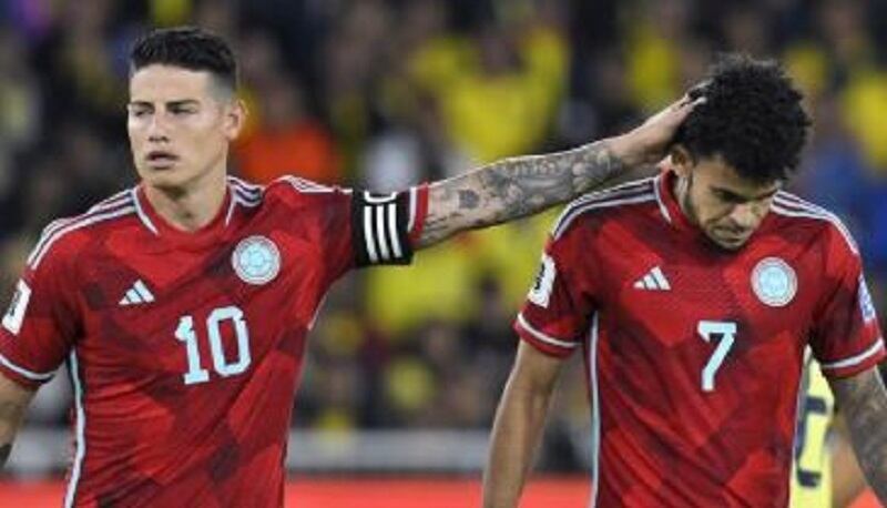 James consoló a Luis Díaz por el penal fallada