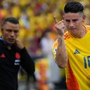 Celebración de James tras su gol a Argentina, este martes 10 de septiembre.