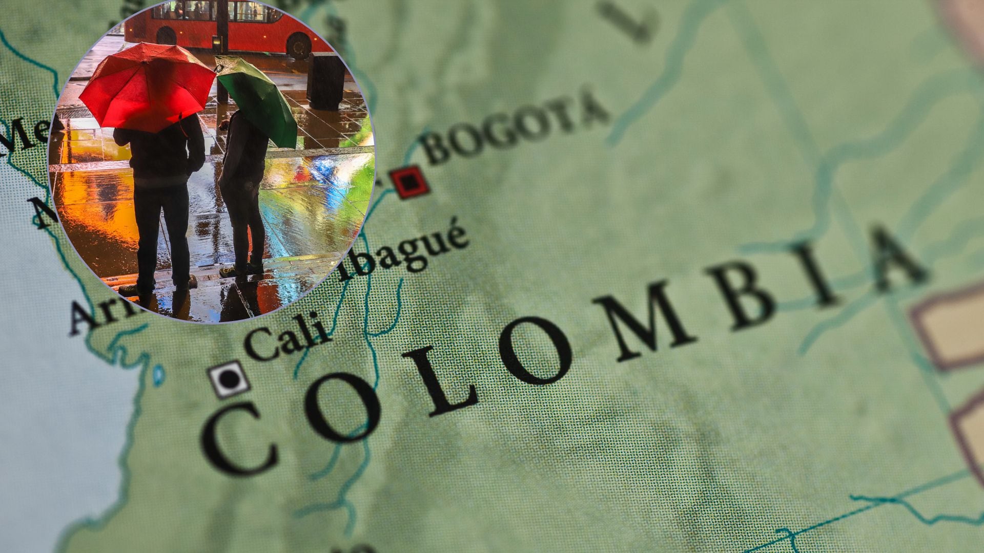 Panorama de cielo nublado y lluvias en varias regiones de Colombia durante la jornada, con mayor intensidad en la tarde y la noche.