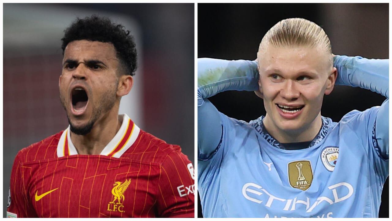 Liverpool de Luis Díaz vs. Manchester City.