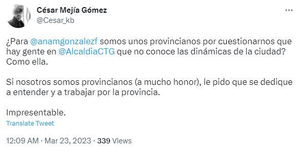 Respuestas a la sec. del Interior de Cartagena