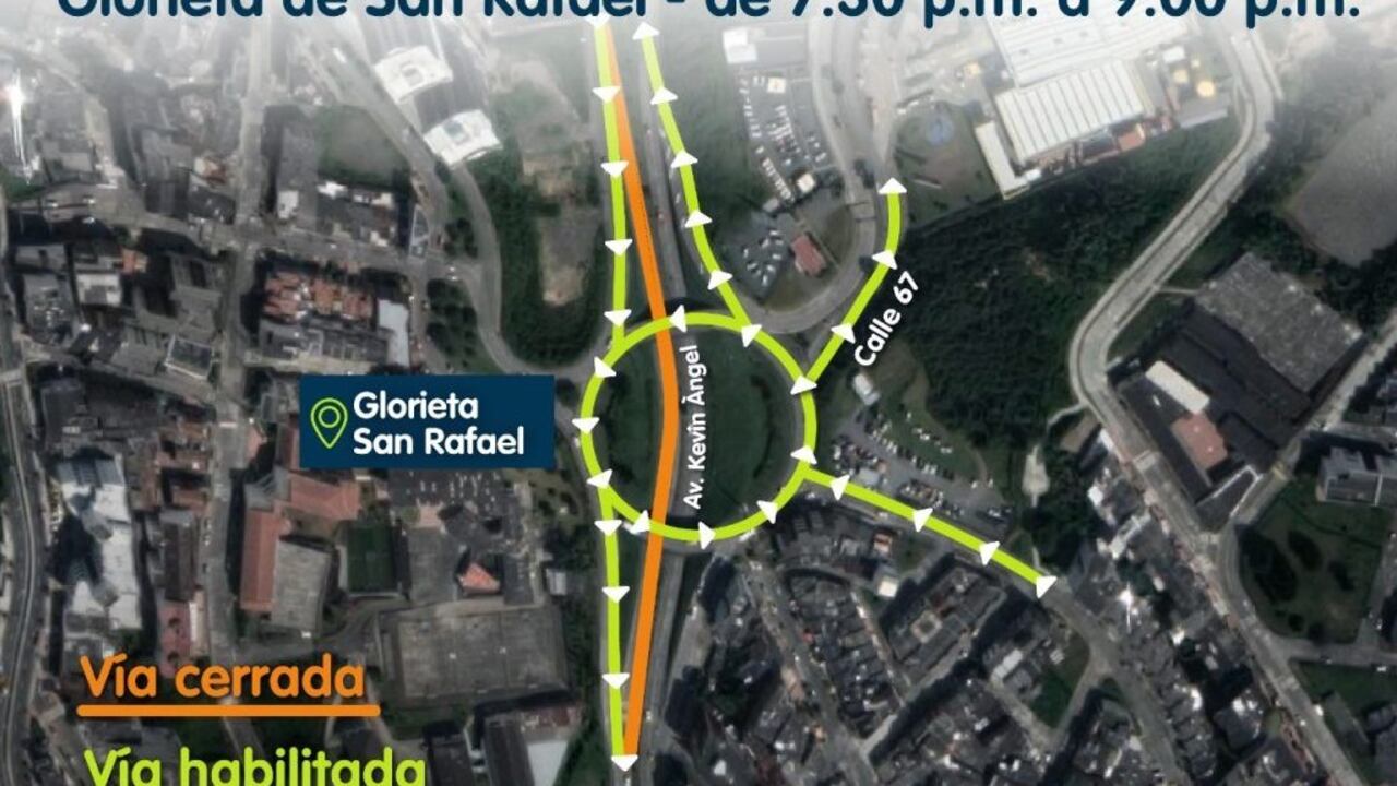 La zona afectada en materia de movilidad será la de la Glorieta de San Rafael en su calzada de descenso.