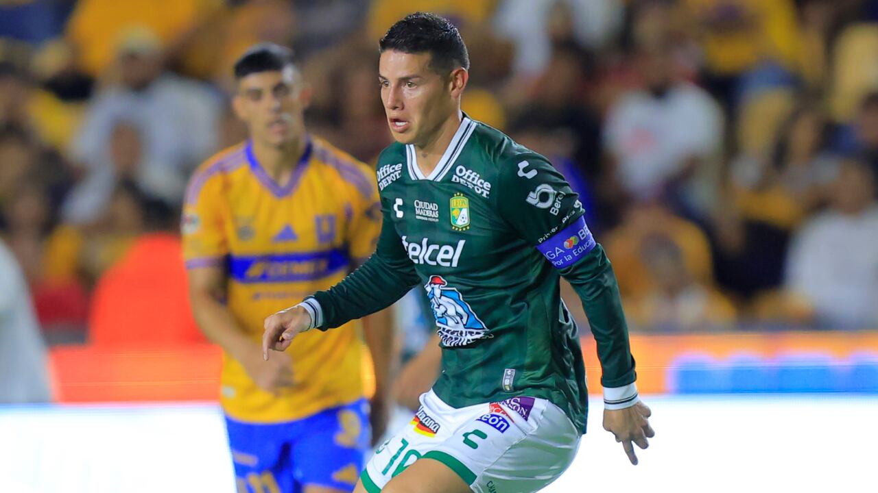 James Rodríguez, colombiano al servicio de Club León.