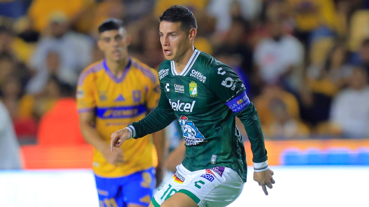 James Rodríguez, colombiano al servicio de Club León.