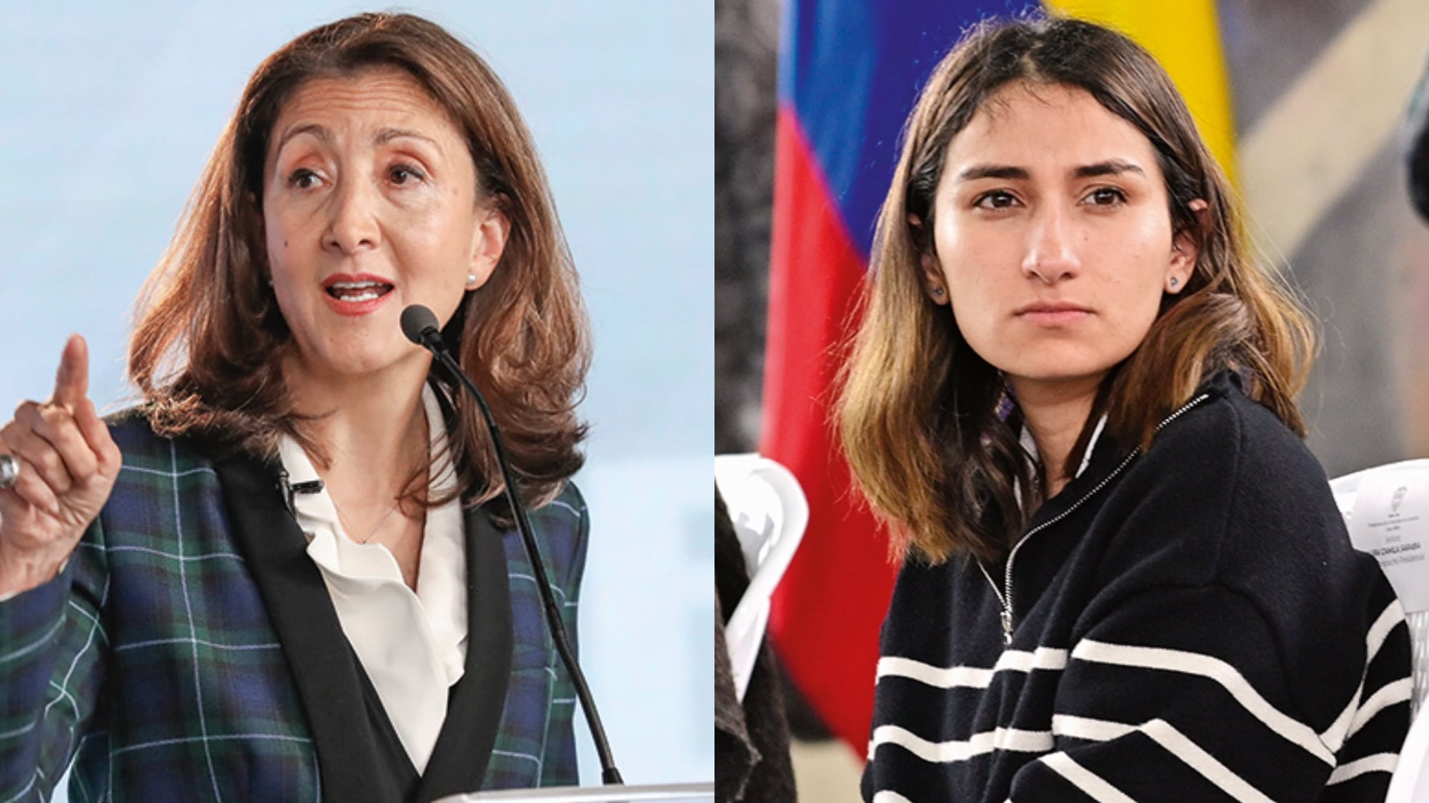 Ingrid Betancourt y Laura Sarabia.