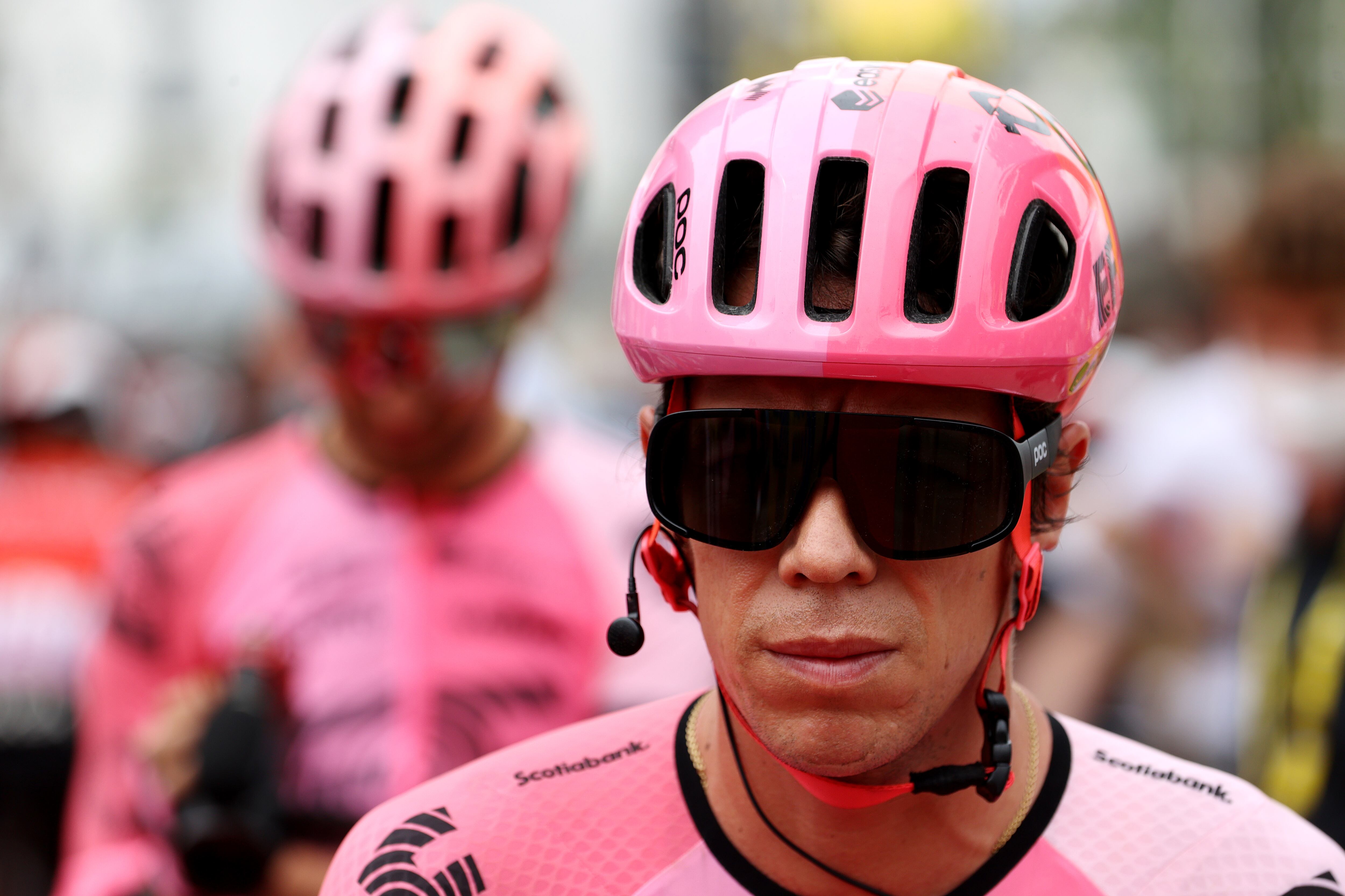 DAX, FRANCE - JULY 04: Rigoberto Uran of Colombia and Team EF Education-EasyPost prior to the stage four of the 110th Tour de France 2023 a 181.8km stage from Dax to Nogaro / #UCIWT / on July 04, 2023 in Dax, France. (Photo by Michael Steele/Getty Images)
