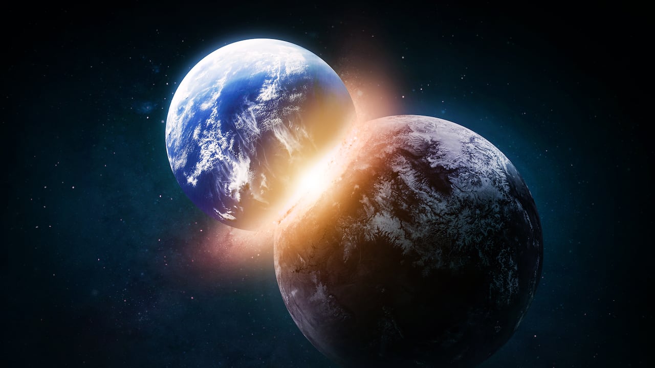 La IA revela el peligro de que dos planetas colisionen.