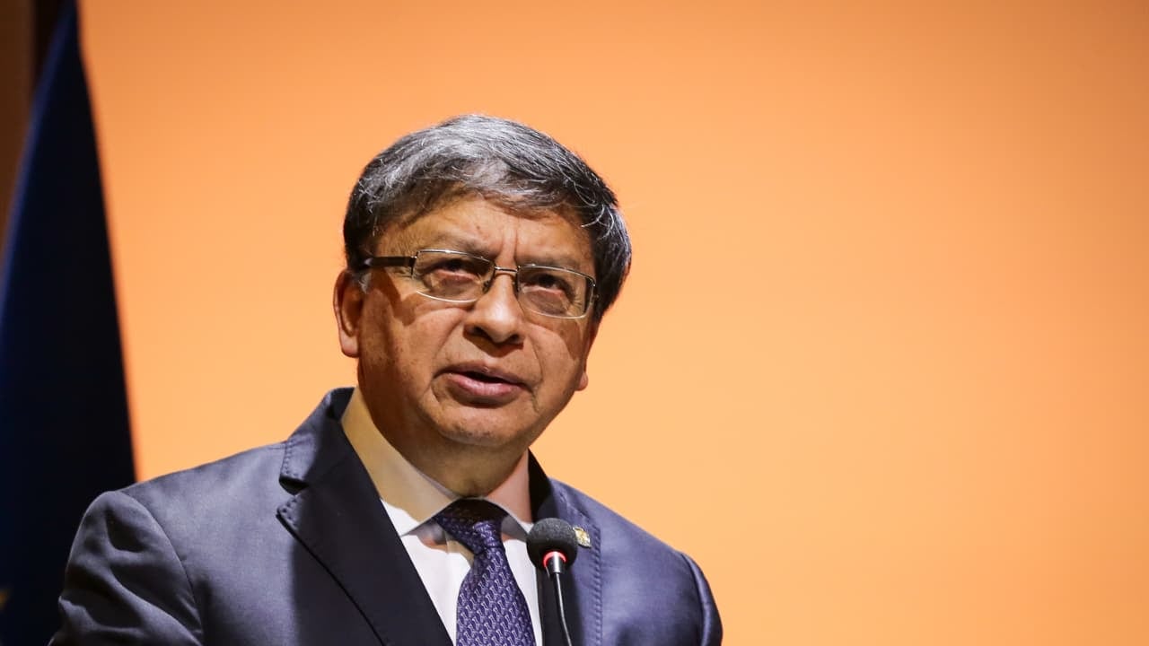 Presidente de la Corte Constitucional, magistrado Jorge Enrique Ibáñez Najar