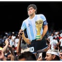 Diego Maradona presente entre los hinchas en el debut de Argentina en el Mundial Qatar 2022
