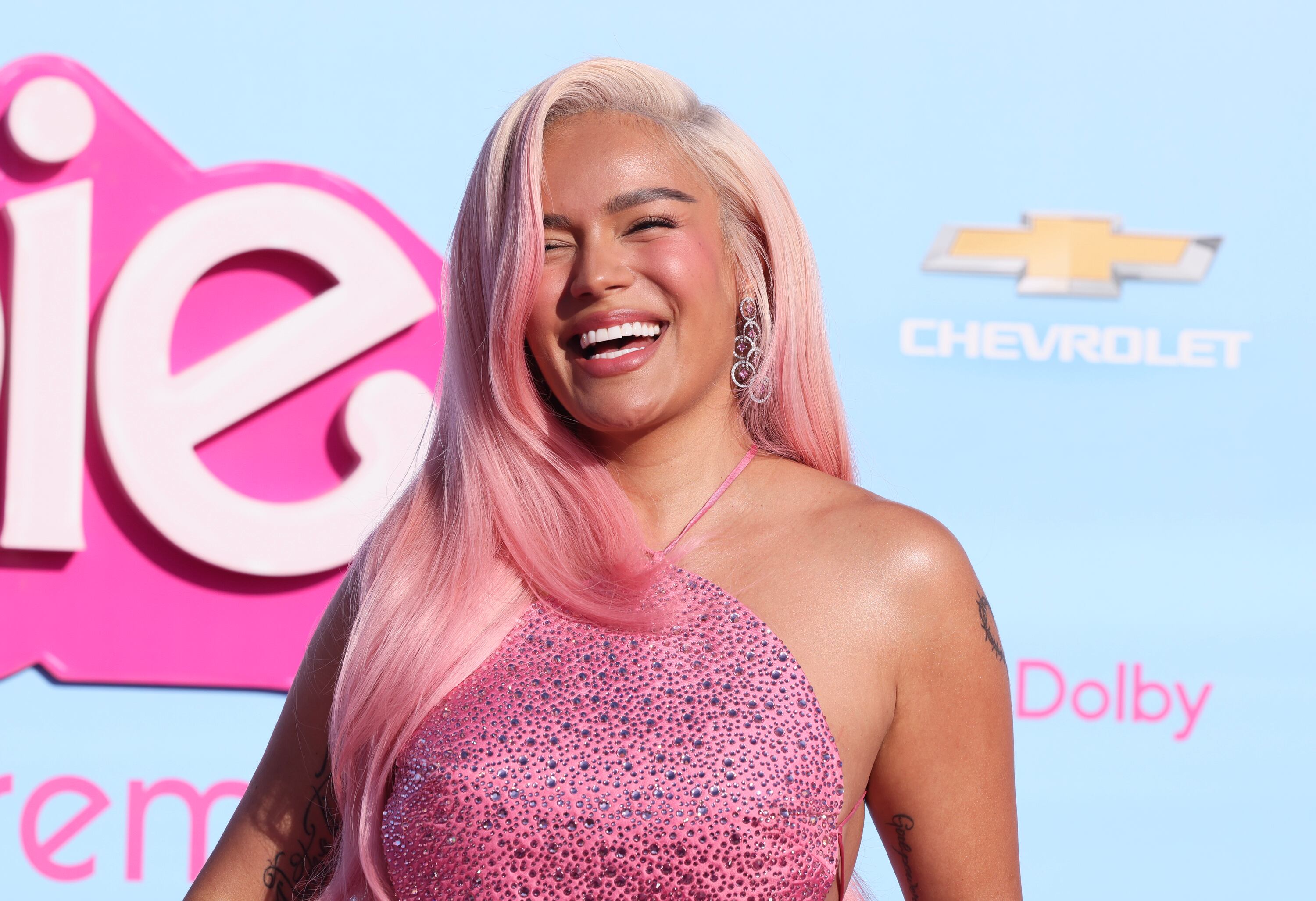 Karol G estuvo en la premiere de Barbie en Los Ángeles, Estados Unidos.