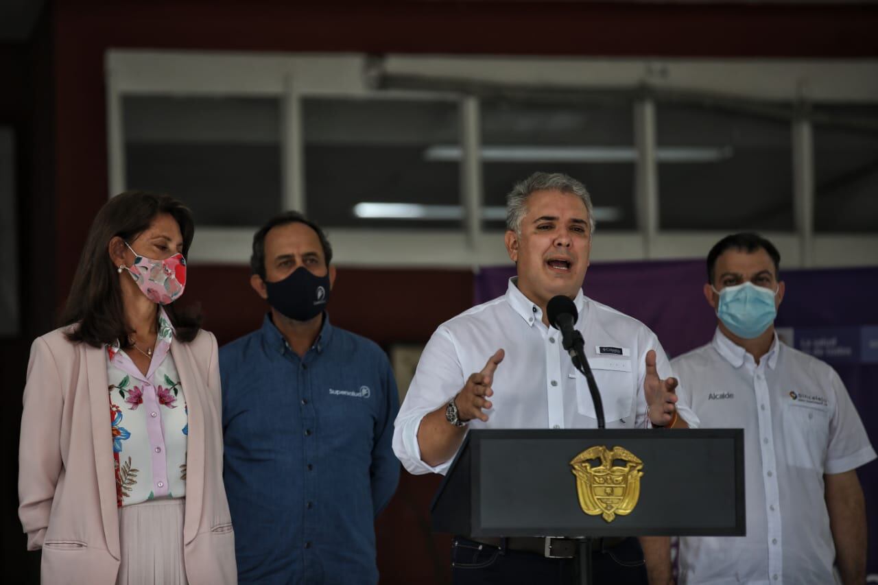 Presidente Duque Primer vacunado contra coronavirus en la ciudad de Sincelejo