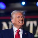 President Donald Trump arrives to speak about the economy during an event at the Circa Resort and Casino in Las Vegas, Saturday, Jan. 25, 2025. (AP Photo/Mark Schiefelbein)