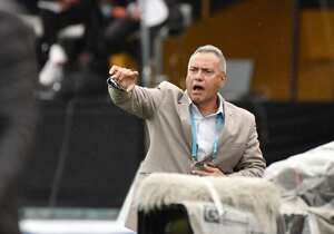 Hernán Torres el día que consiguió la tercera estrella del Tolima, en Bogotá, ante Millonarios (2021-l).