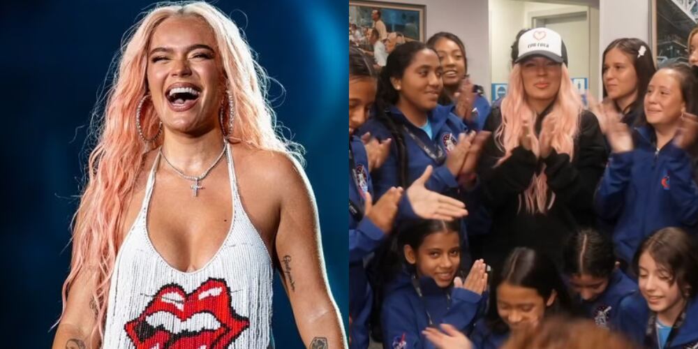 Karol G con 25 niñas colombianas.