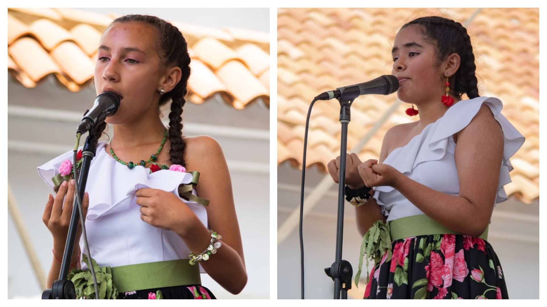 Juliana Moreno y Sara Ordoñez alimentaron su pasión por los ritmos andinos en el semillero de música de Cajicá.
