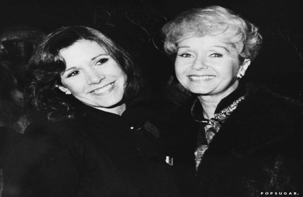 Carrie Fisher y Debbie Reynolds. Foto. AP