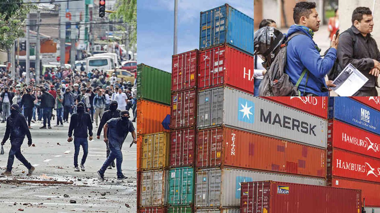 Según el Dane, las exportaciones cayeron 6,2 por ciento entre enero y noviembre de 2019. El presidente deberá calmar la protesta social y combatir el desempleo.