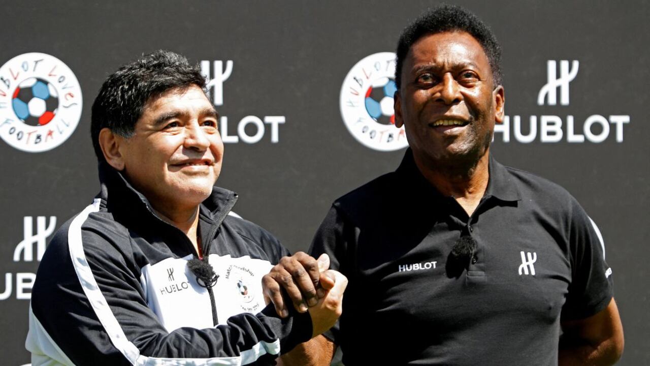 Pelé y Maradona.