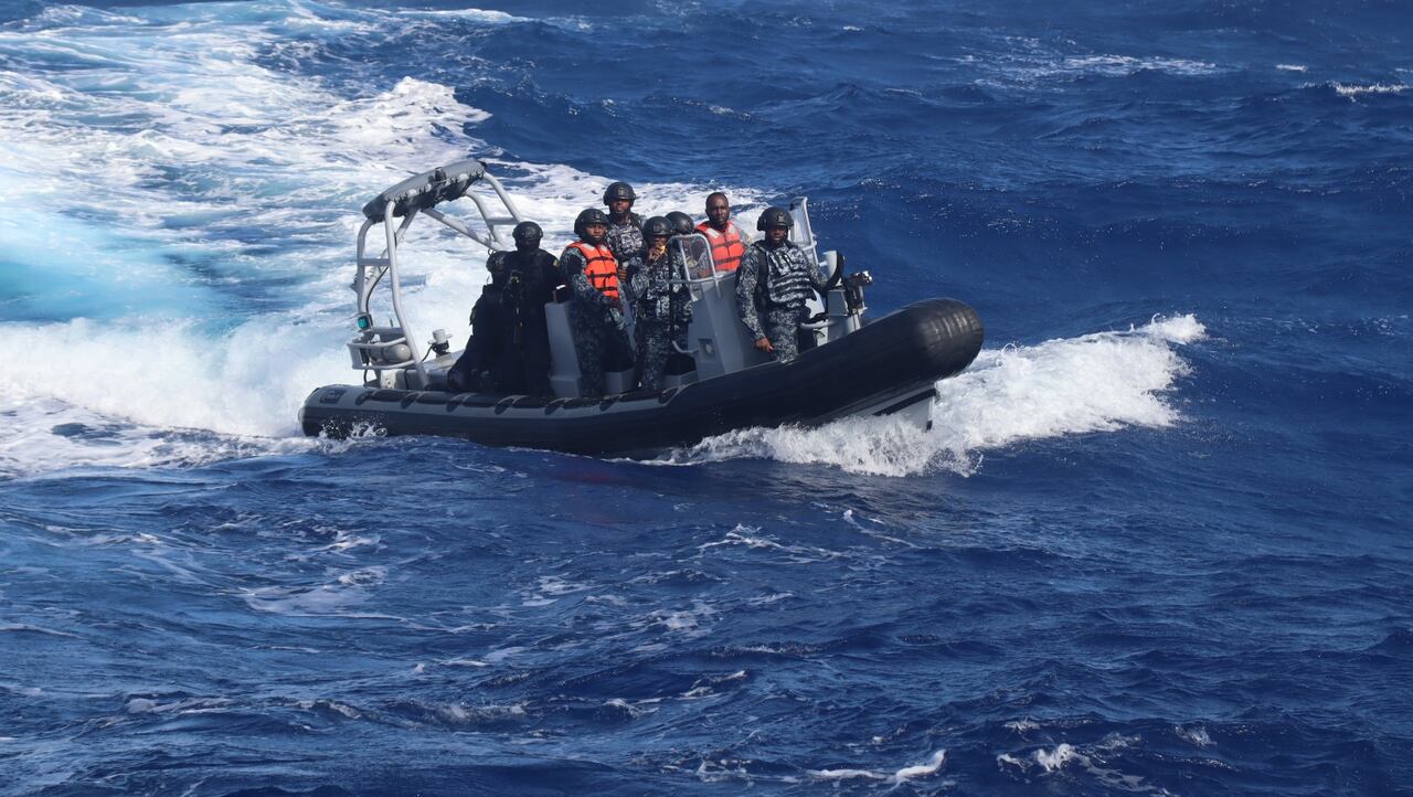 El operativo contó con la participación de la Armada Colombiana