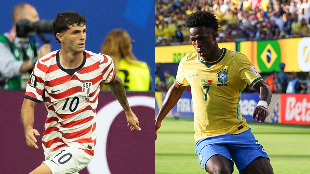 Christian Pulisic y Vinicius.