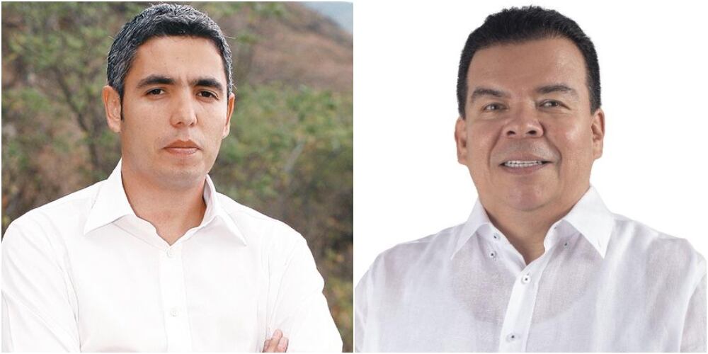 El exgobernador Juan Carlos Abadía y el concejal Roberto Ortiz.