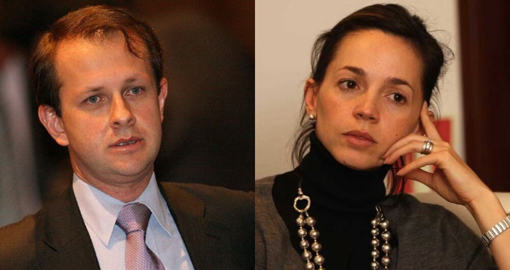 Andrés Felipe Arias y su esposa Catalina Serrano.