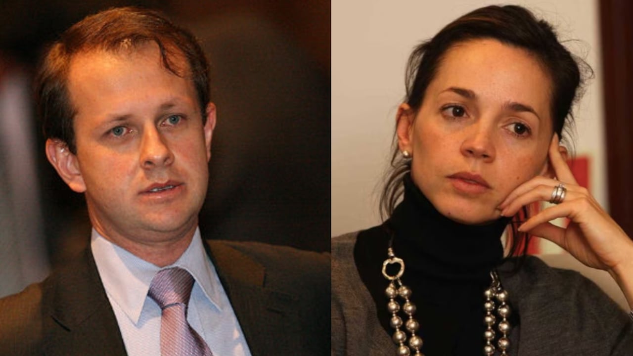 Andrés Felipe Arias y su esposa Catalina Serrano.