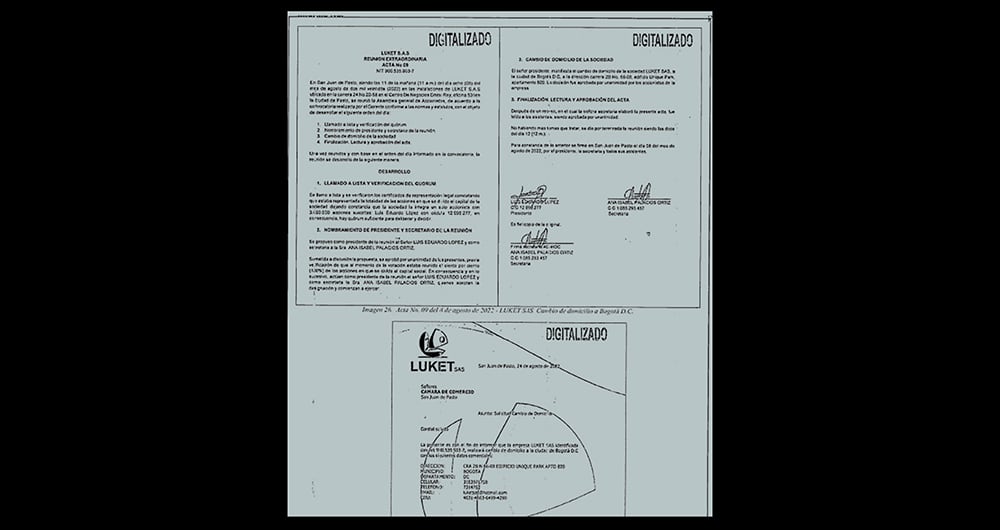 En los documentos, conocidos por SEMANA están los resúmenes de interceptaciones telefónicas a Sneyder Pinilla, a Olmedo López. 