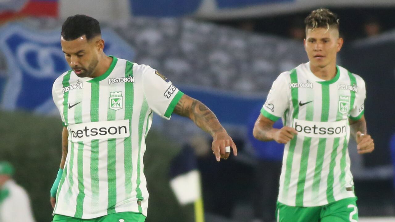 Edwin Cardona y Jorman Campuzano con la camiseta de Nacional.