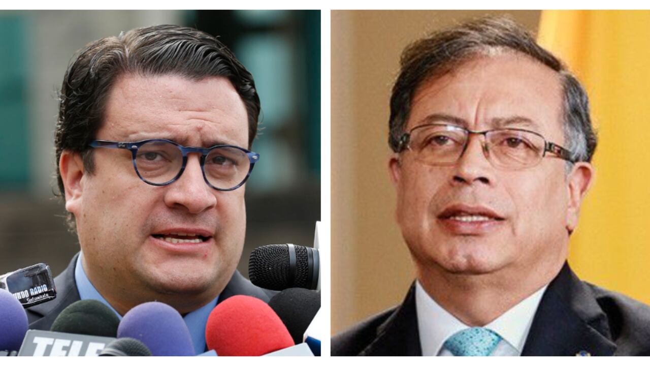 Iván Cancino y Gustavo Petro